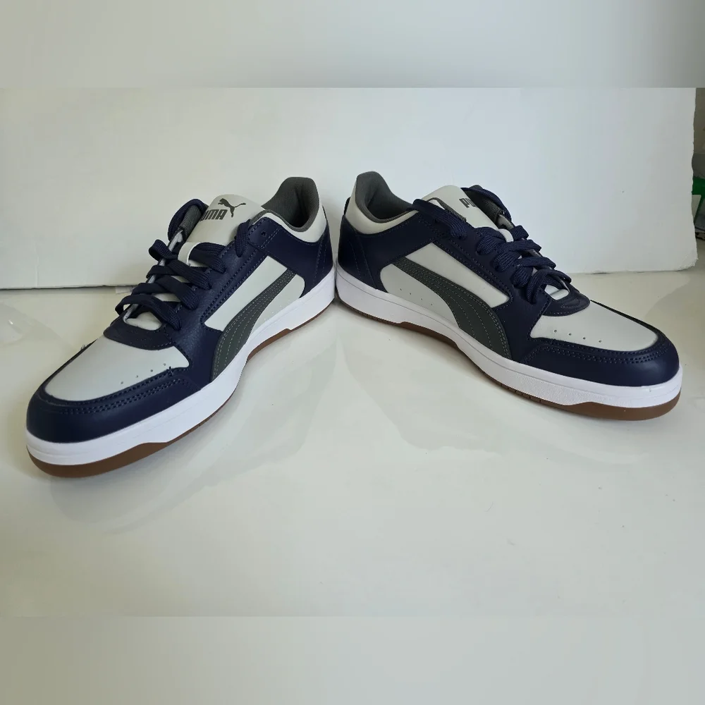 Puma Rebound Joy Low Top Sneakers Blue White Gray Men's Size 11